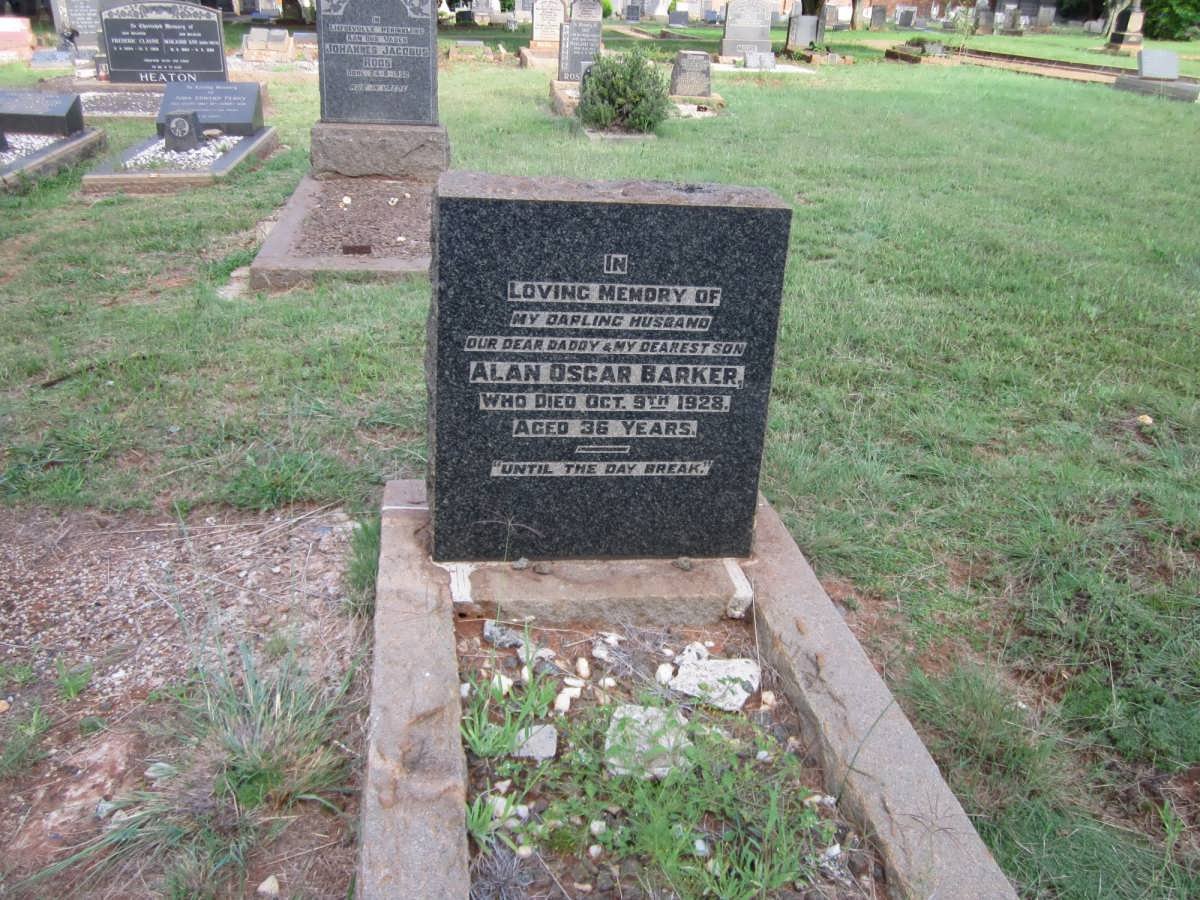 BARKER Alan Osar -1928