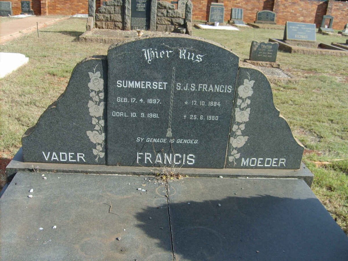 FRANCIS Summerset 1897-1961 &amp; S.J.S. 1894-1980