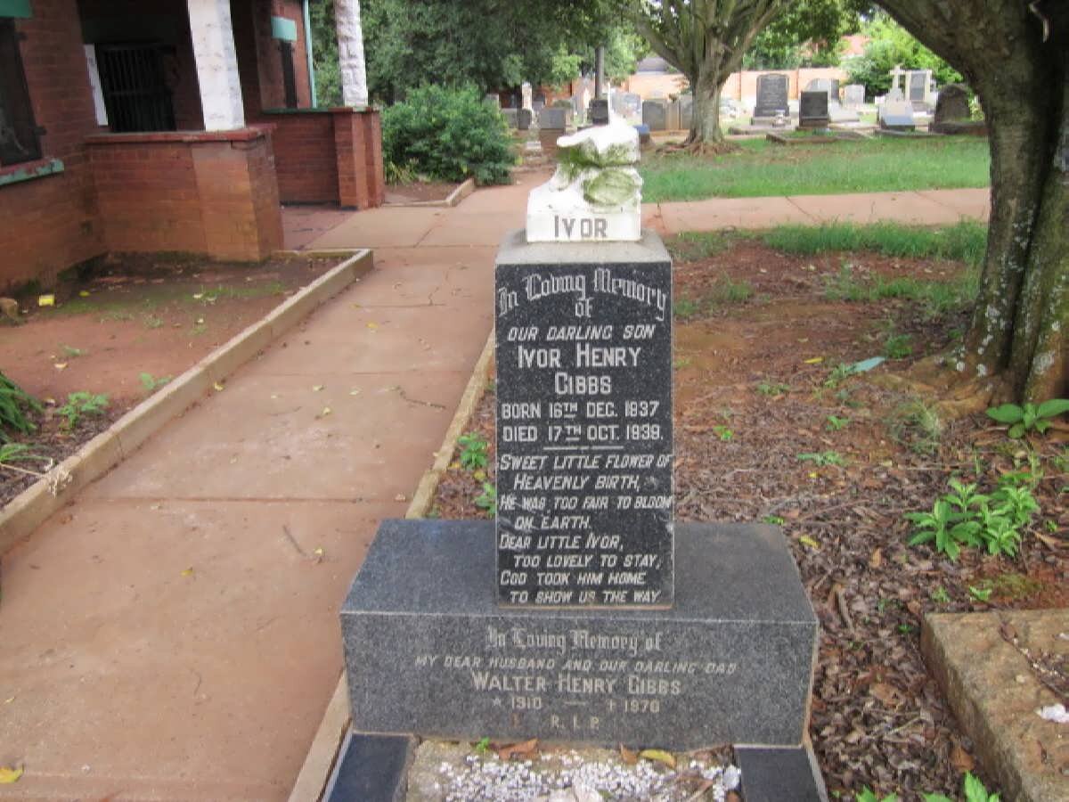 GIBBS Walter Henry 1910-1970 :: GIBBS Ivor Henry 1937-1939