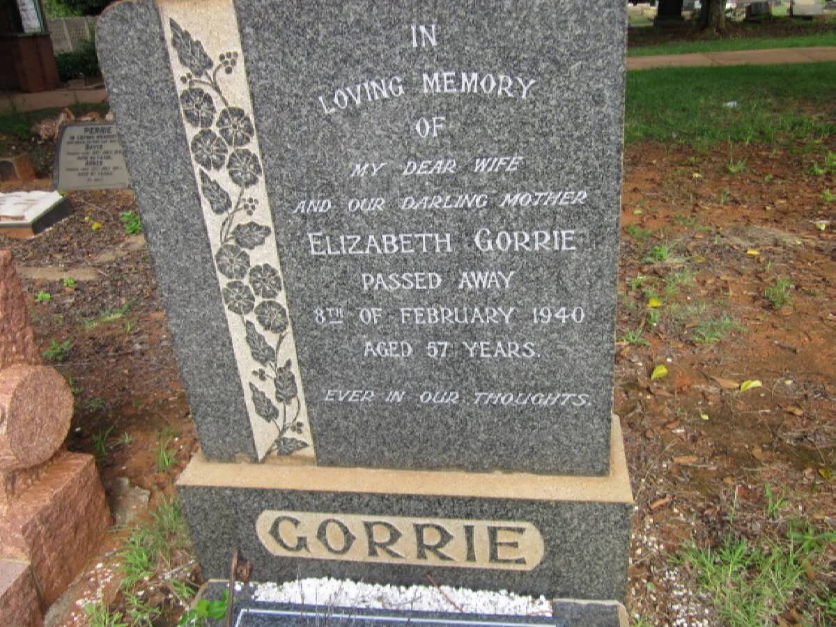 GORRIE Elizabeth -1940