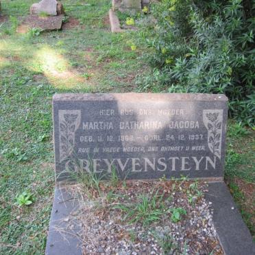 GREYVENSTEYN Martha Catharina Jacoba 1868-1937