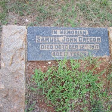 GREGOR Samuel John -1917