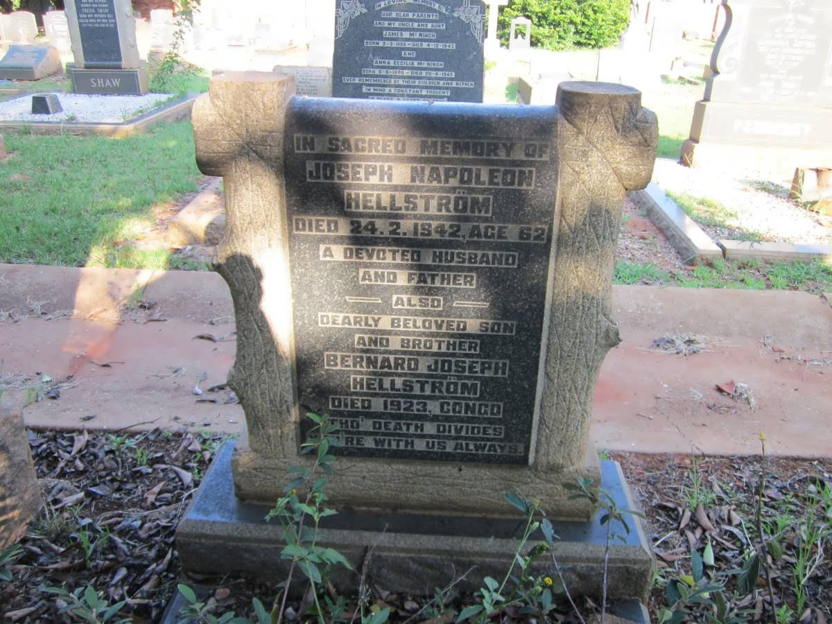 HELLSTRÖM Joseph Napoleon -1942 :: HELLSTRÖM Bernard Joseph -1923