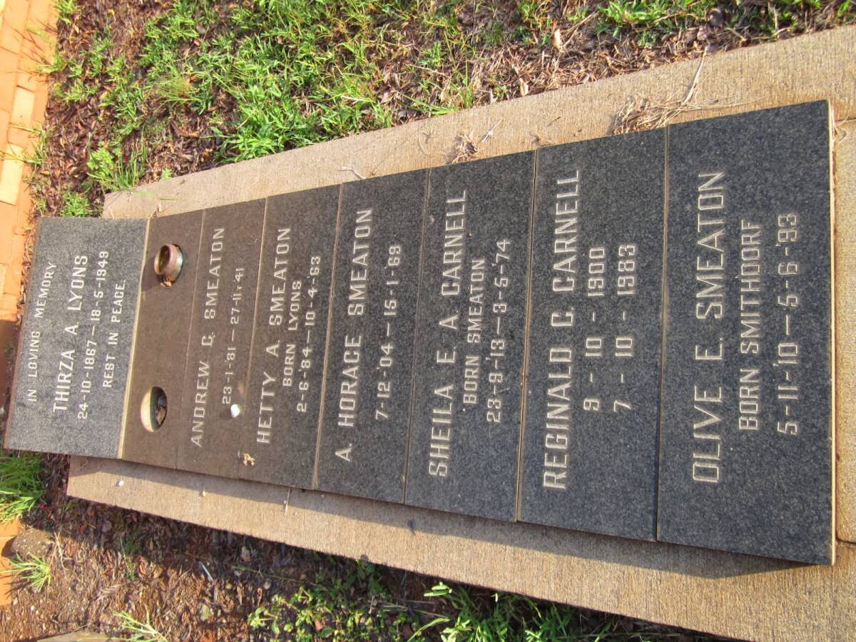 LYONS :: SMEATON :: SMITHOORF :: CARNELL