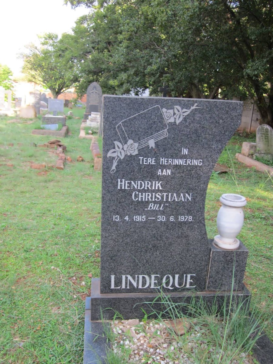 LINDEQUE Hendrik Christiaan 1915-1978