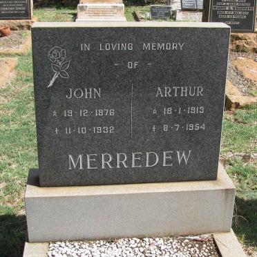MERREDEW John 1876-1932 :: MERREDEW Arthur 1913-1954