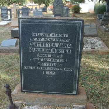 NORTIER Gertruyda Anna Magdalena nee SMITH -1916