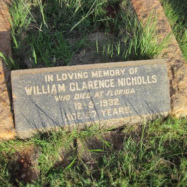 NICHOLLS William Clarence -1932