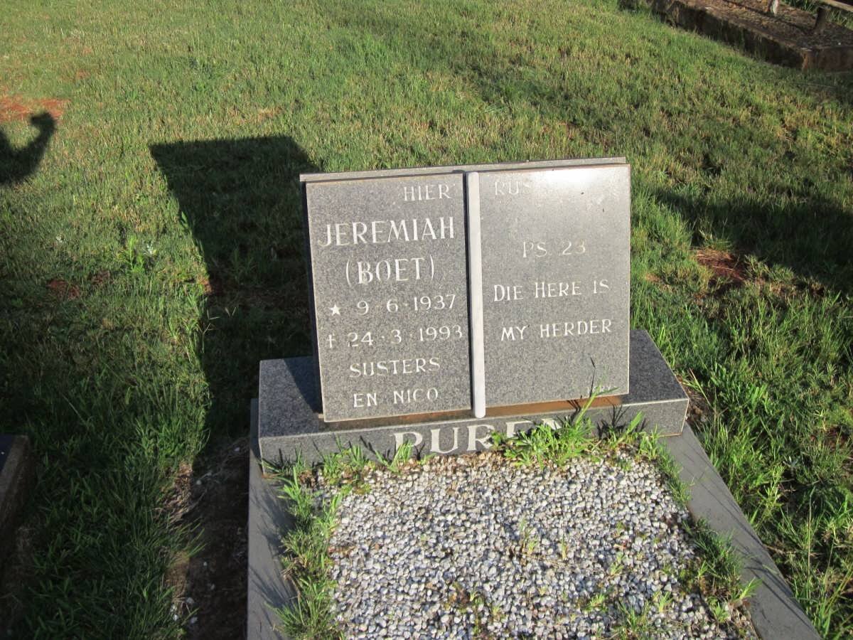 PUREN Jeremiah 1937-1993