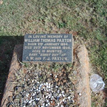 PAXTON William Thomas 1894-1894