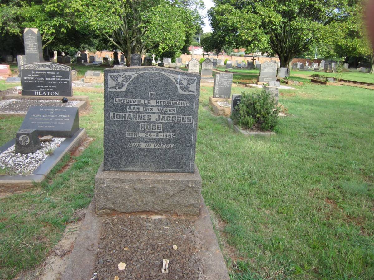 ROOS Johannes Jacobus -1952