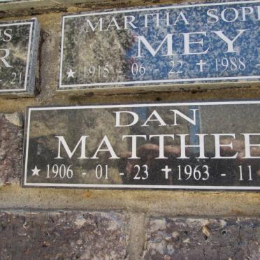 MATTHEE Dan 1906-1963