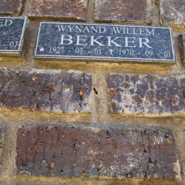 BEKKER Wynand Willem 1927-1970