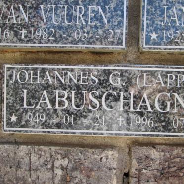 LABUSCHAGNE Johannes G. 1949-1996