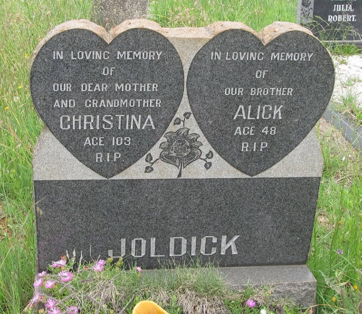 JOLDICK Christina :: JOLDICK Alick 