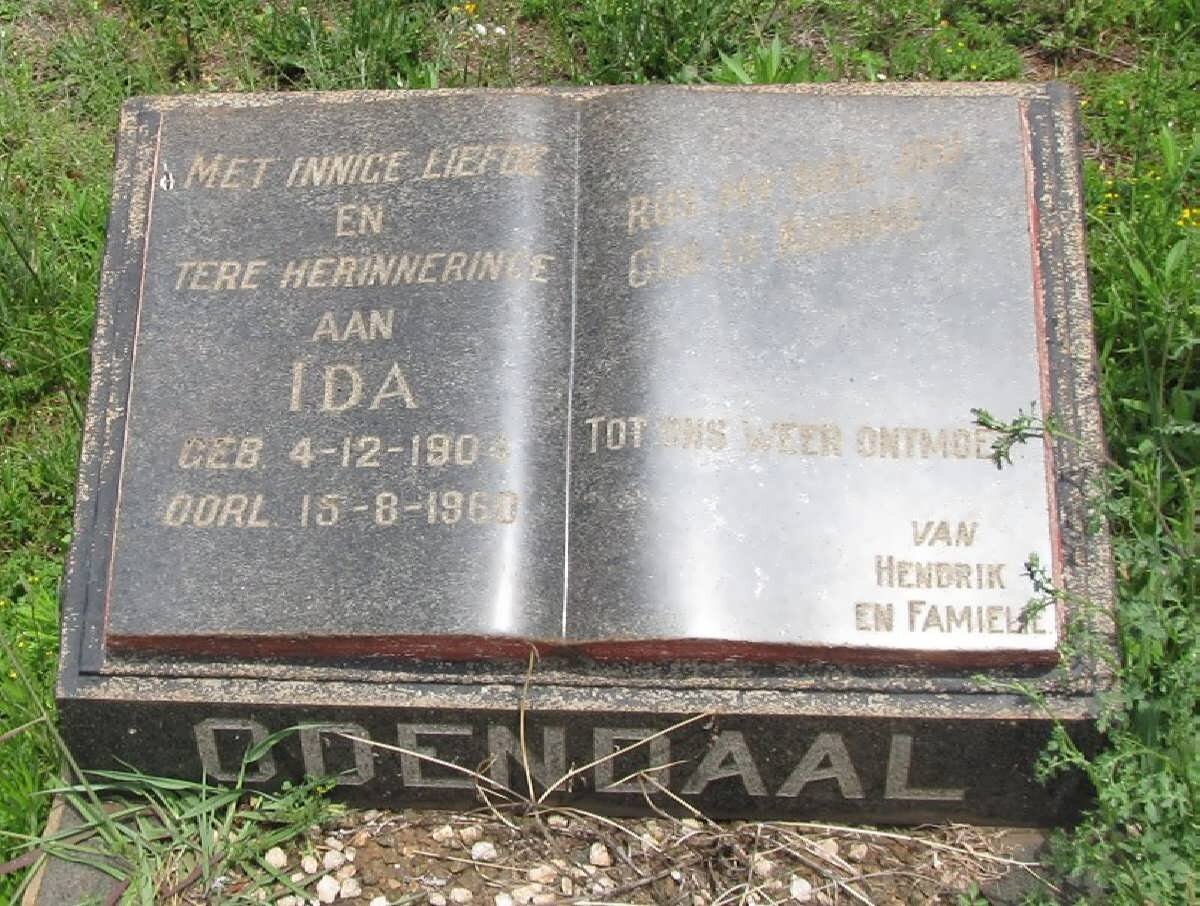 ODENDAAL Ida 190?-1960