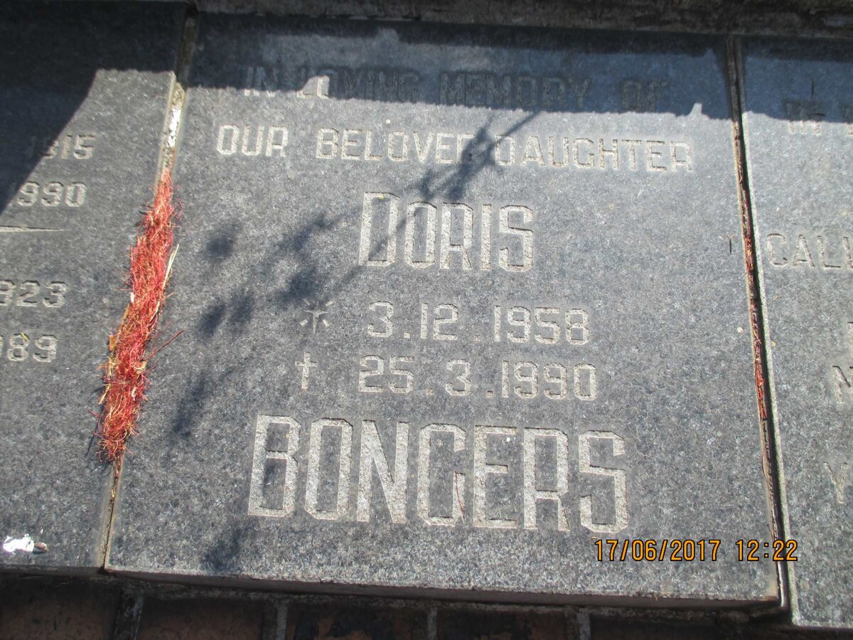 BONGERS Doris 1958-1990