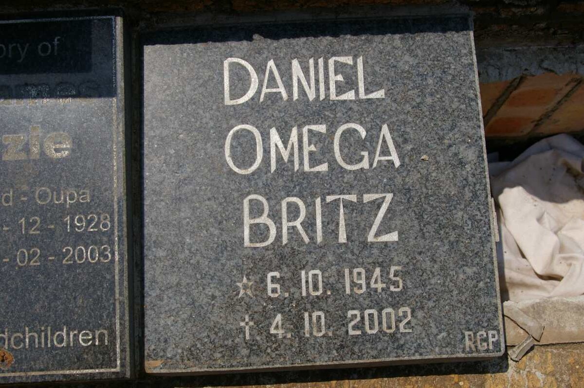 BRITZ Daniel Omega 1945-2002