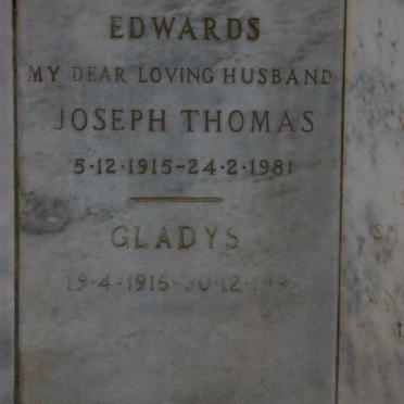 EDWARDS Joseph Thomas 1915-1981 &amp; Gladys 1916-193?