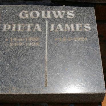 GOUWS James 192?- &amp; Pieta 1920-1998