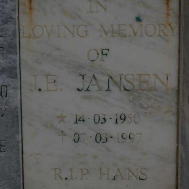 JANSEN J.E. 1950-1997