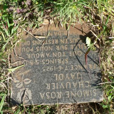 JAYOL Simone Rosa Chauvier 1925-198?