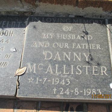 McALLISTER Danny 1943-1983
