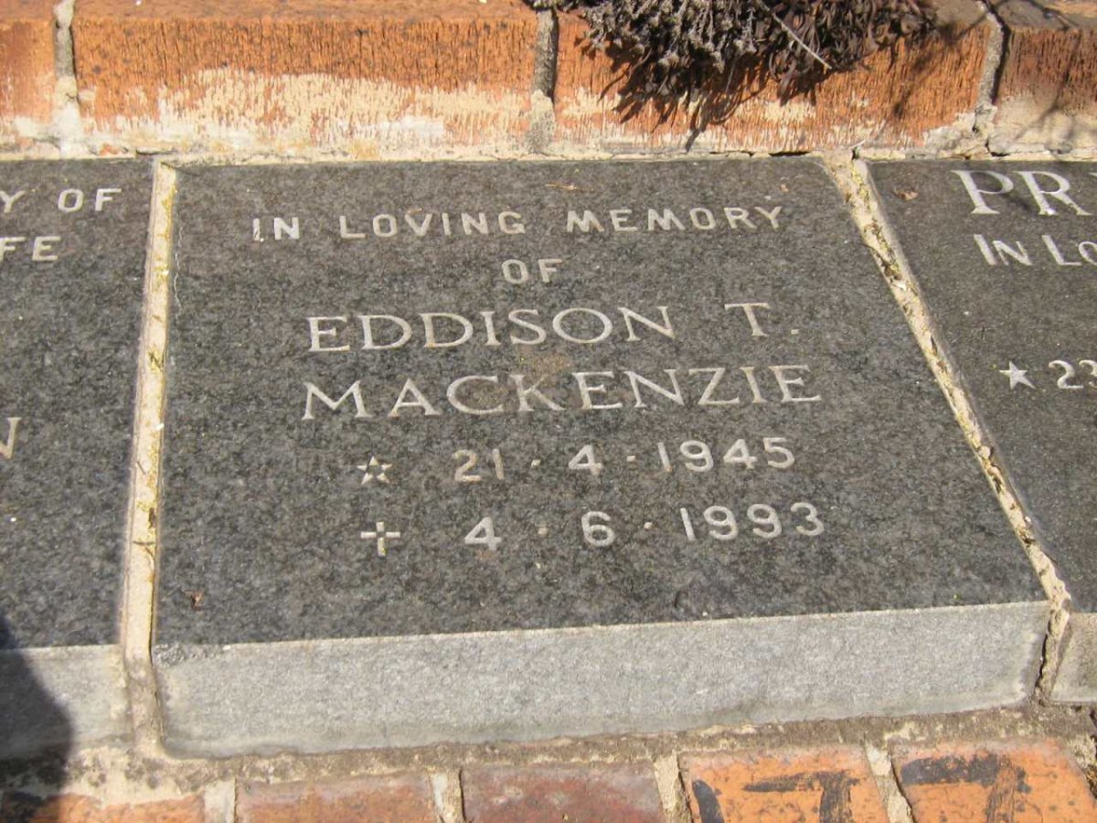 MACKENZIE Eddison T. 1945-1993