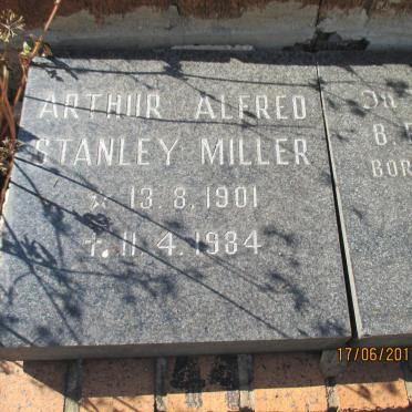 MILLER Arthur Alfred Stanley 1901-1984