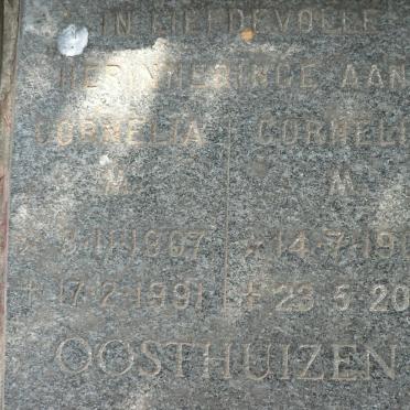 OOSTHUIZEN Cornelis 1905-2001 &amp; Cornelia 1907-1991
