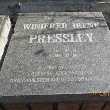 PRESSLEY Winifred Irene 1922-2004