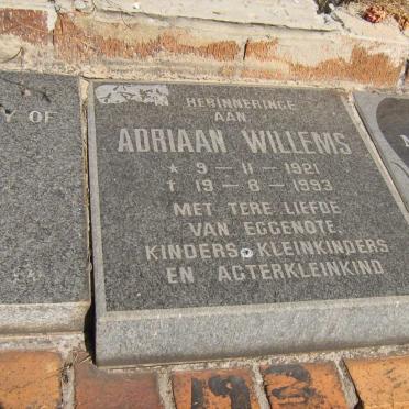 WILLEMS Adriaan 1921-1993