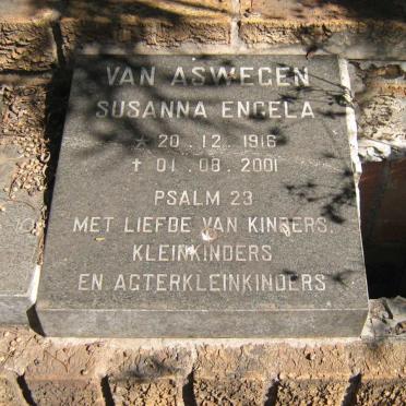 ASWEGEN Susanna Engela, van 1916-2001