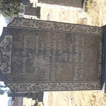 AHRBECK Julius -1941 &amp; Florence Ann -1969