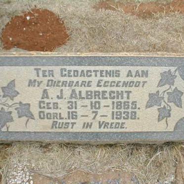 ALBRECHT A.J. 1865-1938
