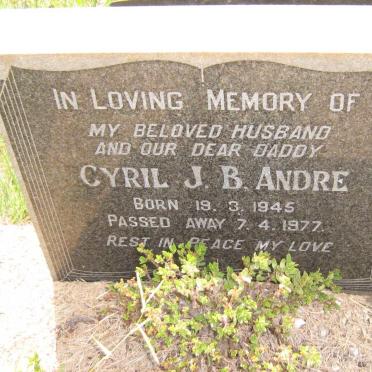 ANDRE Cyril J.B. 1945-1977