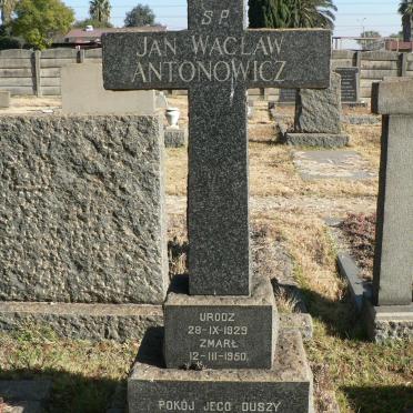 ANTONOWICZ Jan Wacław 1929-1950