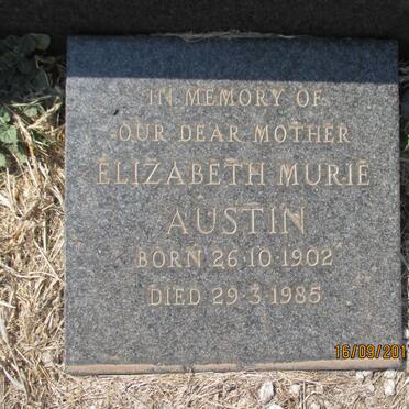 AUSTIN Arthur Robert  -1960 &amp; Elizabeth Murie 1902-1985