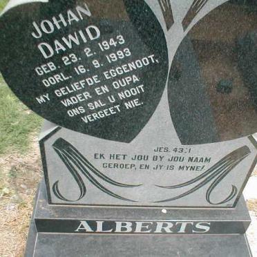 ALBERTS Johan Dawid 1943-1993
