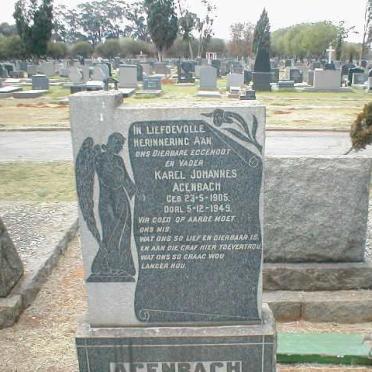 AGENBACH Karel Johannes 1905-1949