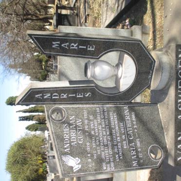 ASWEGEN Andries Adriaan Gustav, van 1920-1992 &amp; Maria Catherina 1925-2005