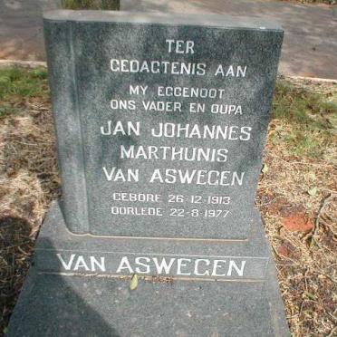 ASWEGEN Jan Johannes Marthunis, van 1913-1977