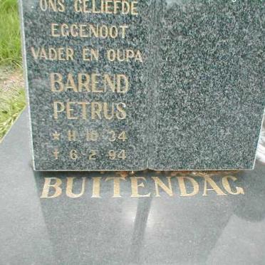 BUITENDAG Barend Petrus 1934-1994