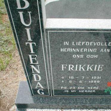 BUITENDAG Frikkie 1931-1998