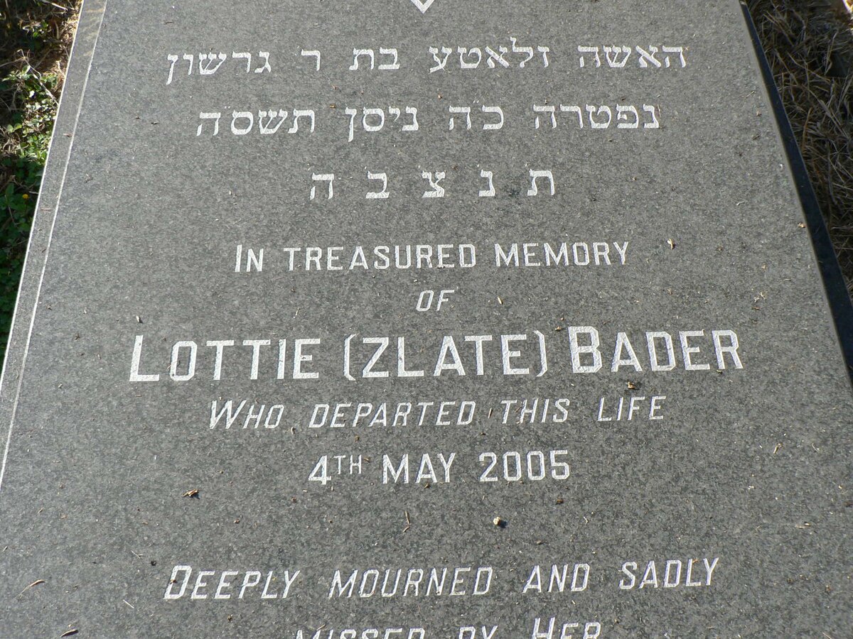 BADER Lottie -2005