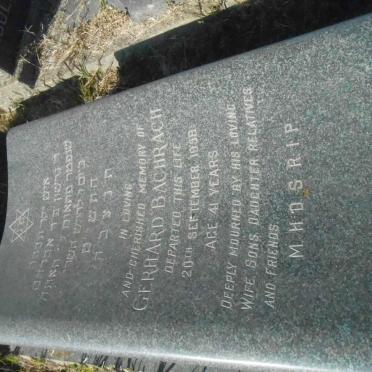 BACHRACH Gerhard -1958