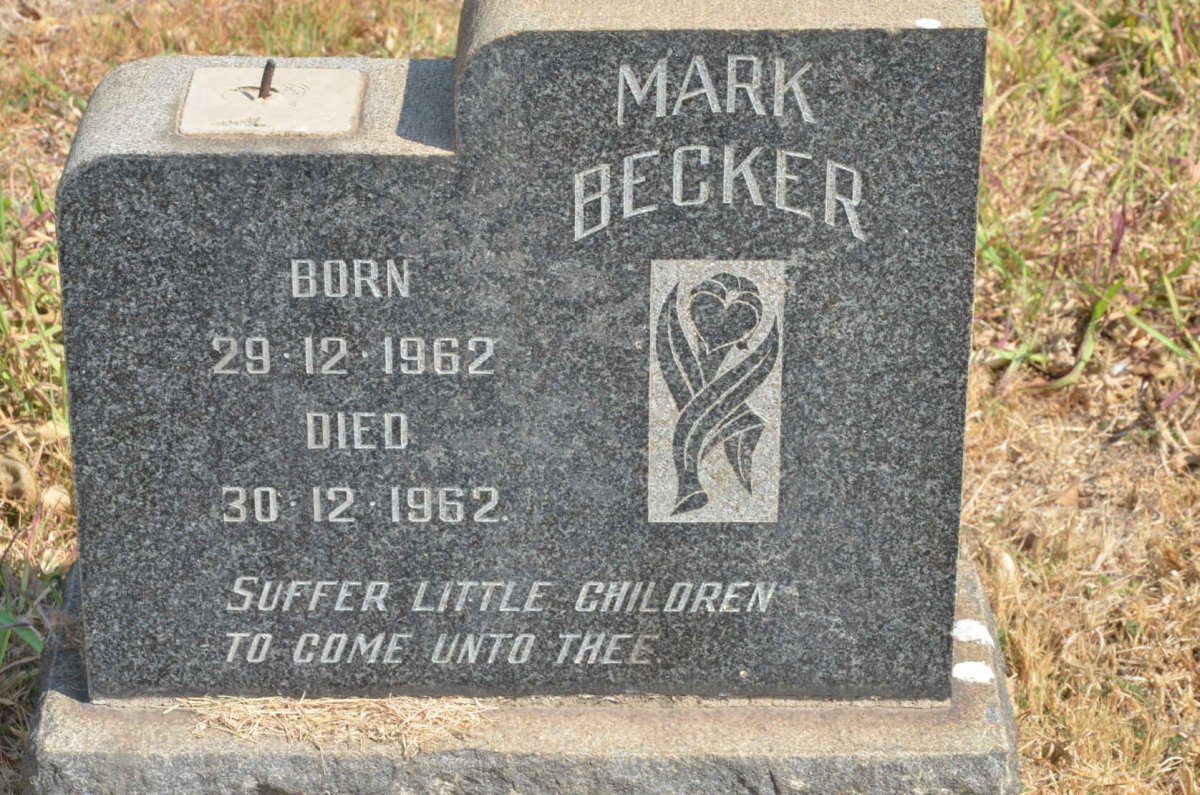 BECKER Mark 1962-1962