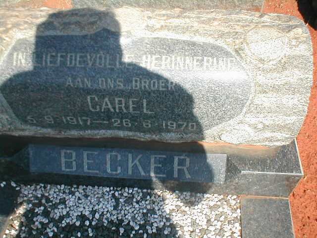 BECKER Carel 1917-1970