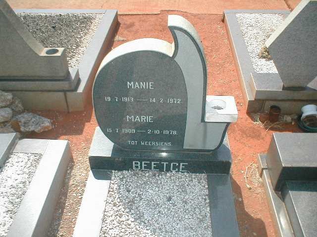BEETGE Manie 1913-1972 &amp; Marie 1909-1978