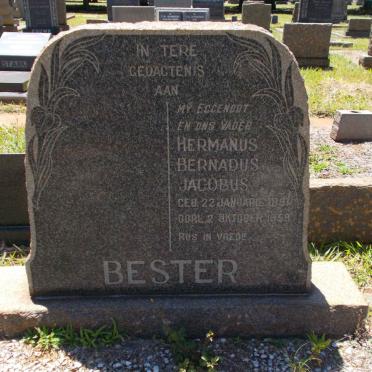 BESTER Hermanus Bernadus Jacobus 1891-1959